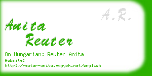 anita reuter business card